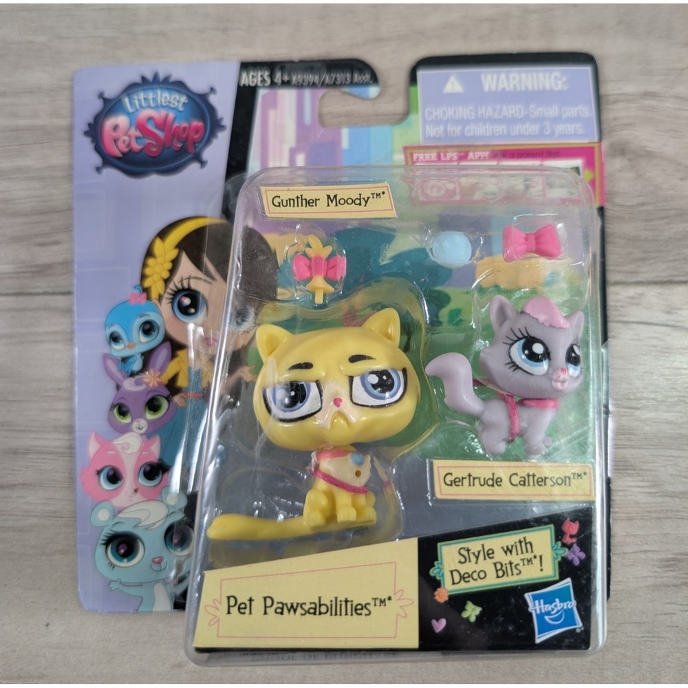 Littlest Pet Shop Pawsabilities Gunther Moody 3761 Gertrude Catterson 3762